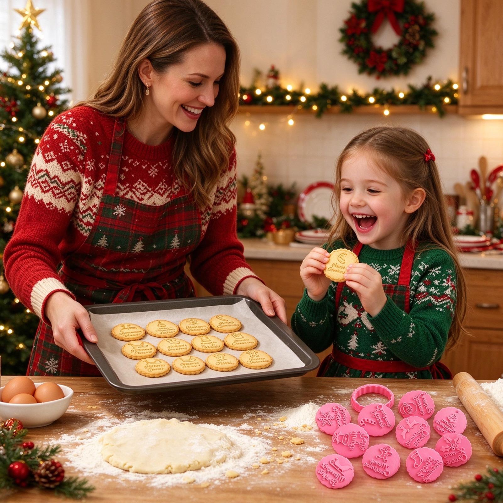 Baking Kitchen Set - Christmas Cookie Cutter Set 10 Pieces