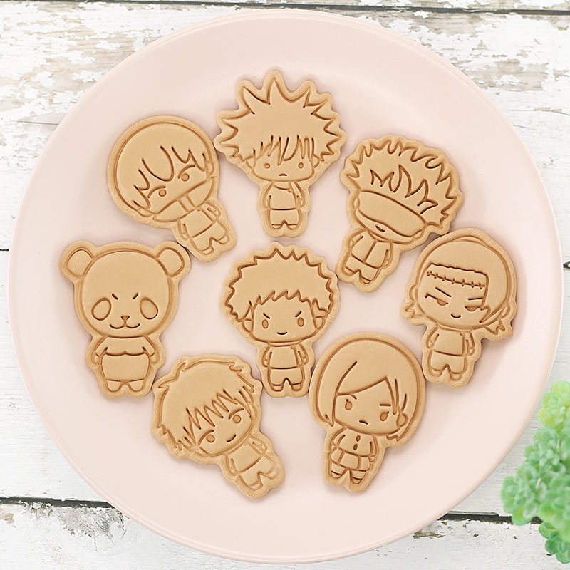 8pcs Jujutsu Kaisen Cake Cooki - đánh giá và giá Kitchen Kids Baking Set
