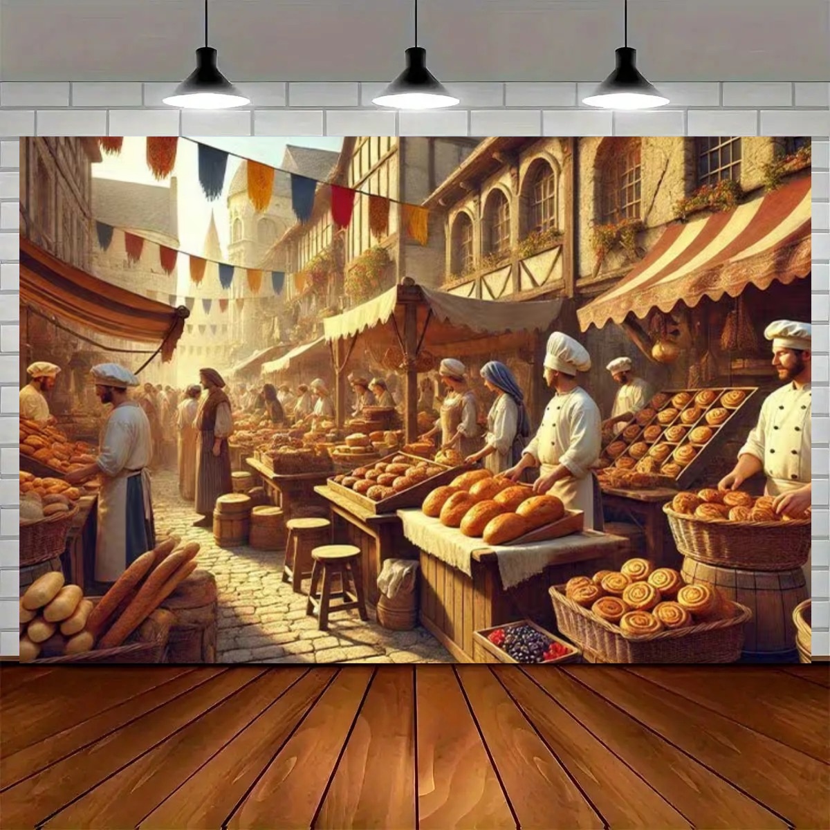 Street Baking Kitchen Backdrop - đánh giá và giá Kitchen Baking Background
