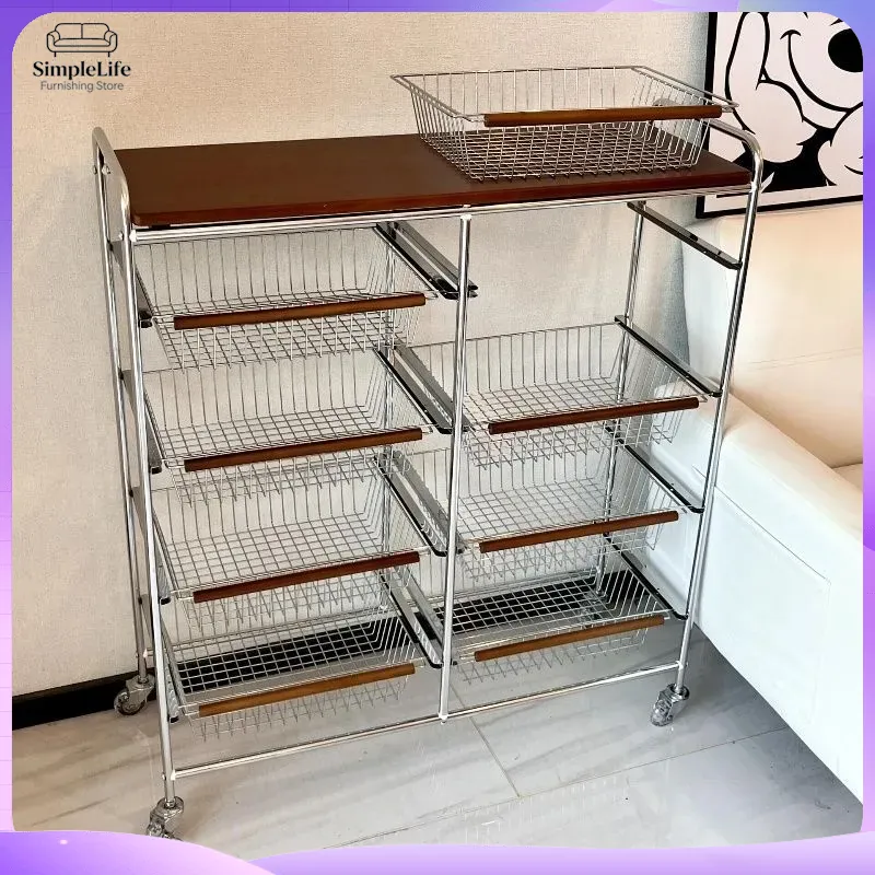 Retro Kitchen Cart with Wheels - đánh giá và giá Kitchen Baking Cart