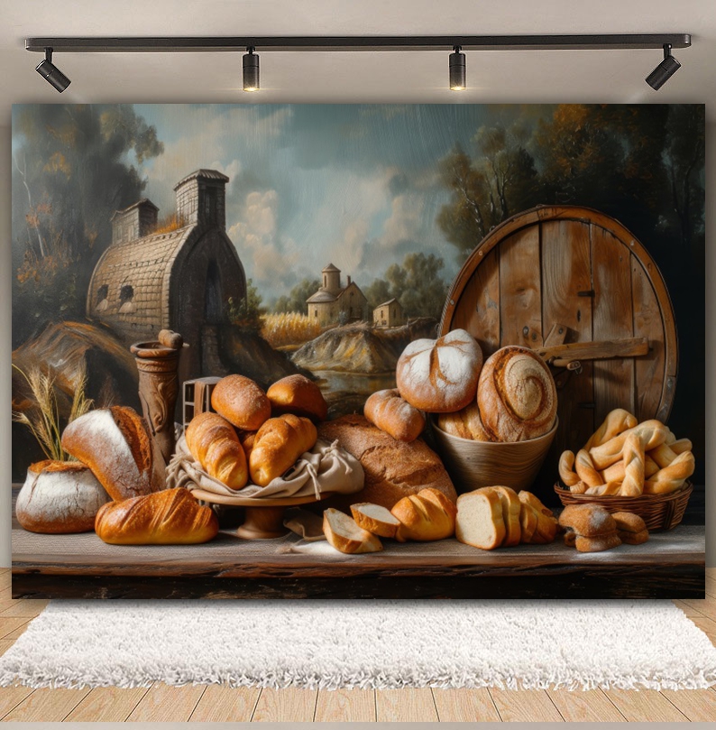 Cooking Bread Backdrop for Pho - đánh giá và giá Kitchen Baking Background