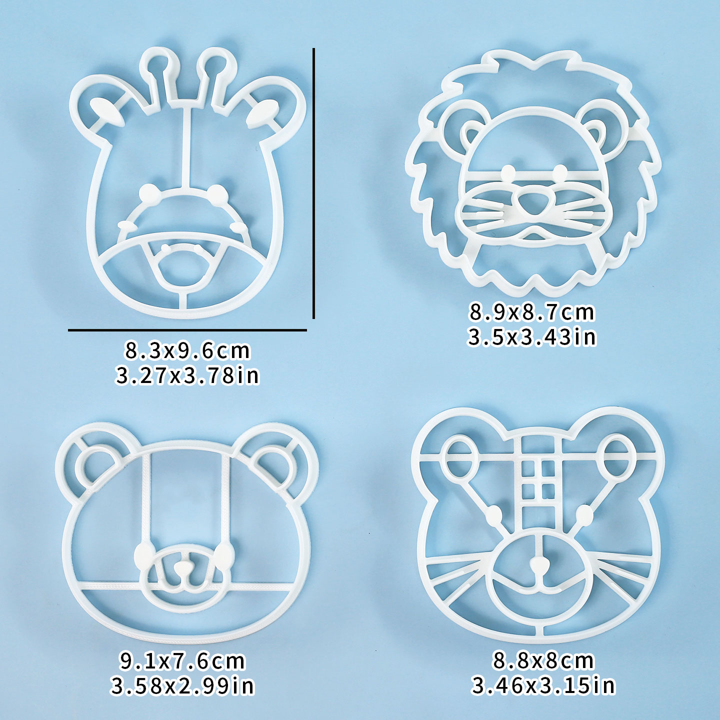 4 Pcs Animal Cookie Cutters Se - đánh giá và giá Baking Kitchen Set