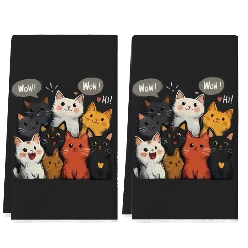 2Pcs, Black Background Cat-The - đánh giá và giá Kitchen Baking Background