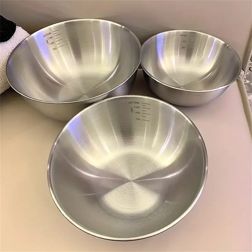 1-3 Stainless Steel Bowl Set w - đánh giá và giá Baking Kitchen Set