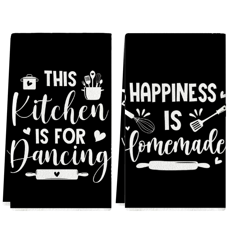 2Pcs, Kitchen Towels with Fun  - đánh giá và giá Kitchen Baking Background