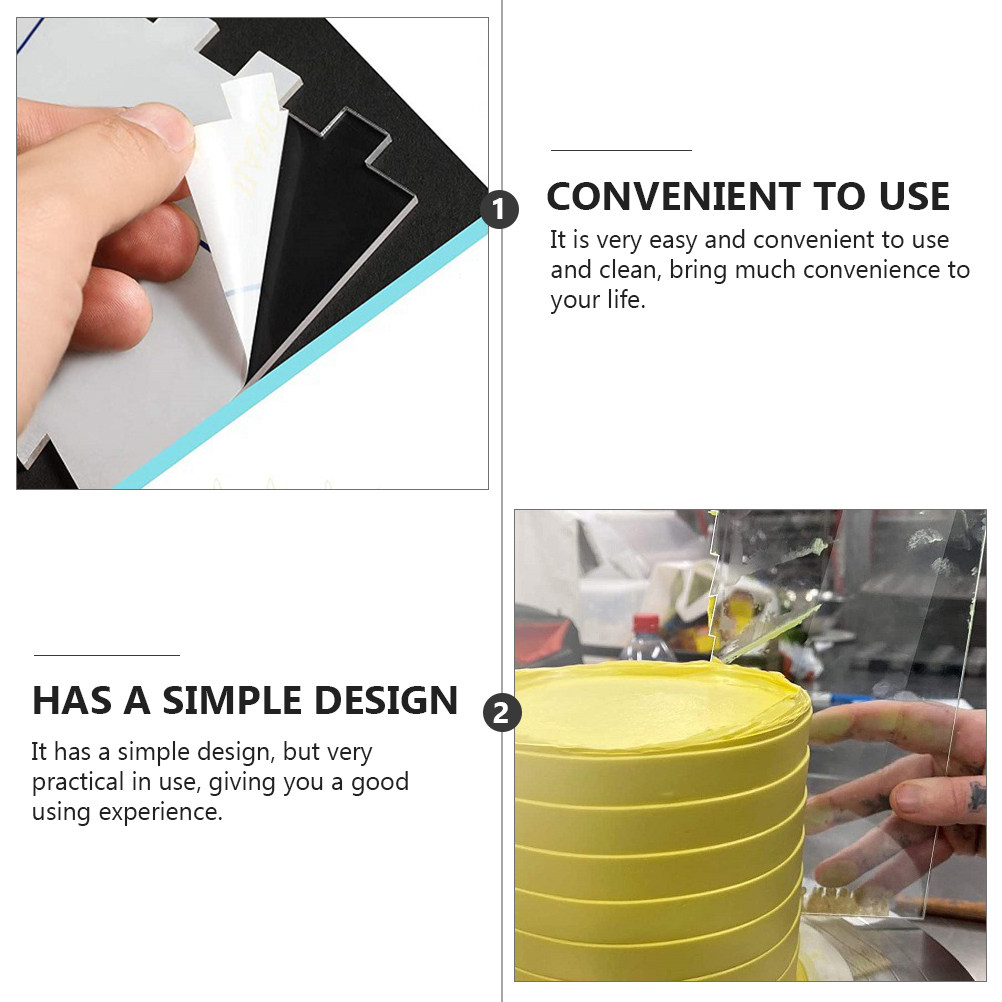 6pcs Acrylic Cake Scraper Set  - đánh giá và giá Baking Kitchen Set