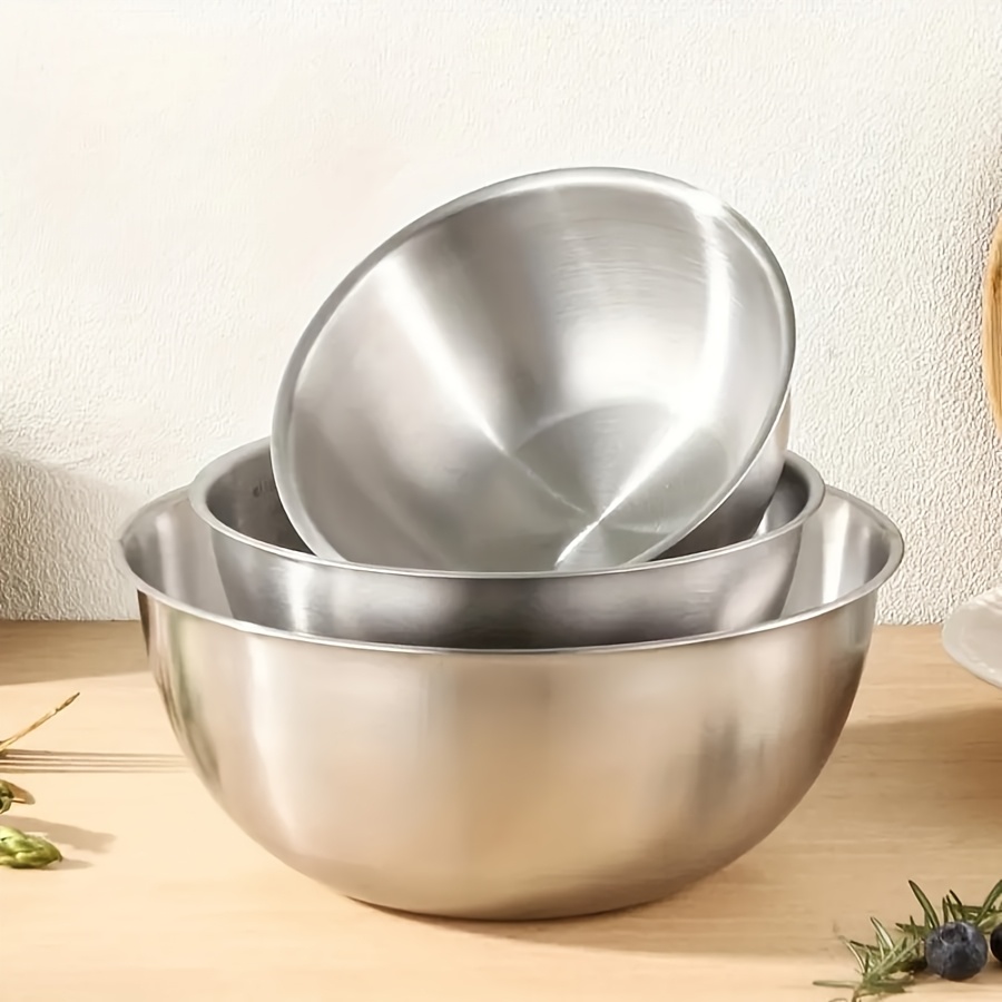 3pcs Stainless Steel Salad Bow - đánh giá và giá Baking Kitchen Set