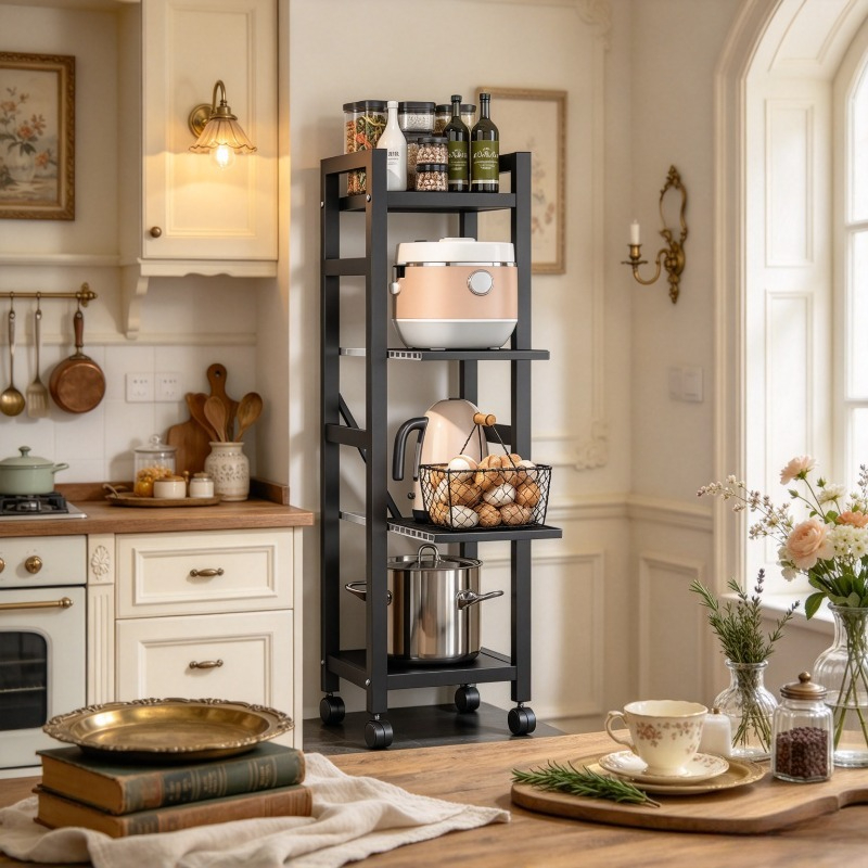 Pull-out Kitchen Rack, Floor P - đánh giá và giá Kitchen Baking Cart