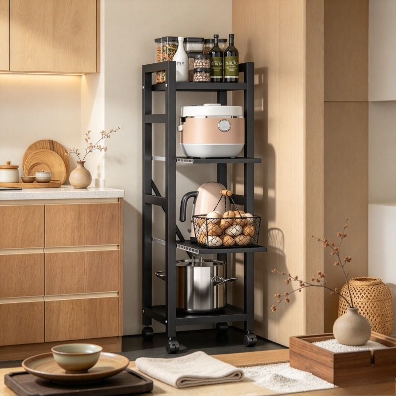 Pull-out Kitchen Rack, Floor P - đánh giá và giá Kitchen Baking Cart