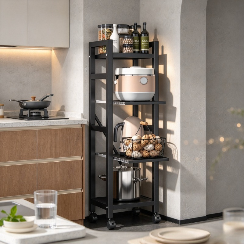 Pull-out Kitchen Rack, Floor P - đánh giá và giá Kitchen Baking Cart