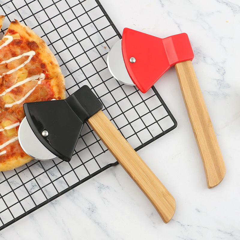 Wooden Handle Axe Shape Pizza  - đánh giá và giá Kitchen Roller Baking